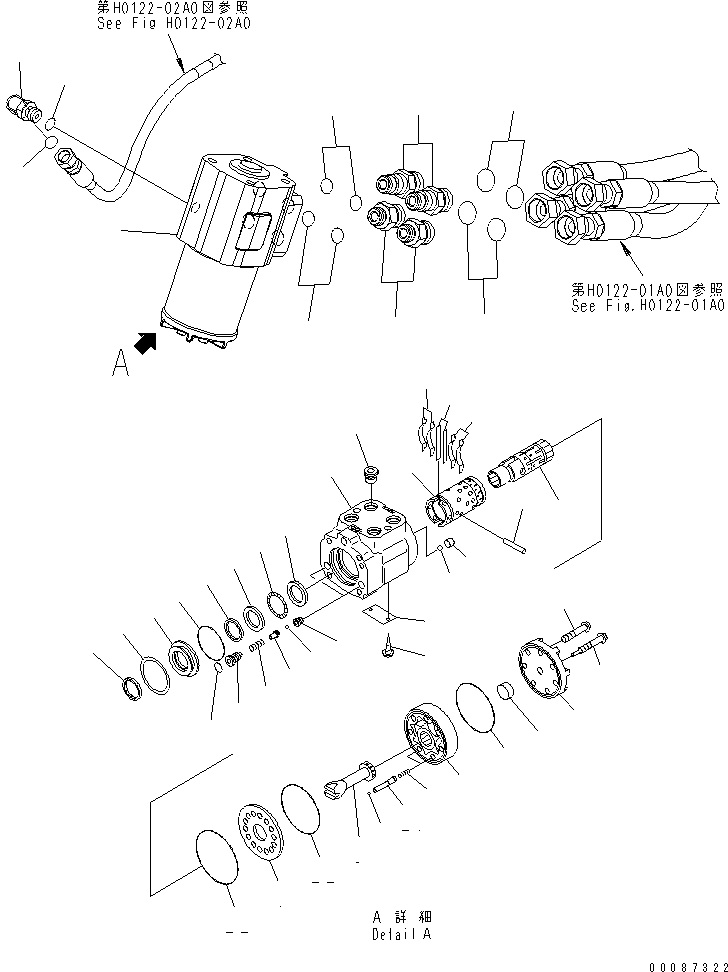 Orbitrol Steering Control Assembly 418-64-35102 KOMATSU