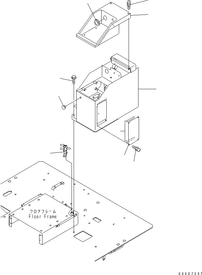 BOX,CONSOLE 426-S33-2521 KOMATSU