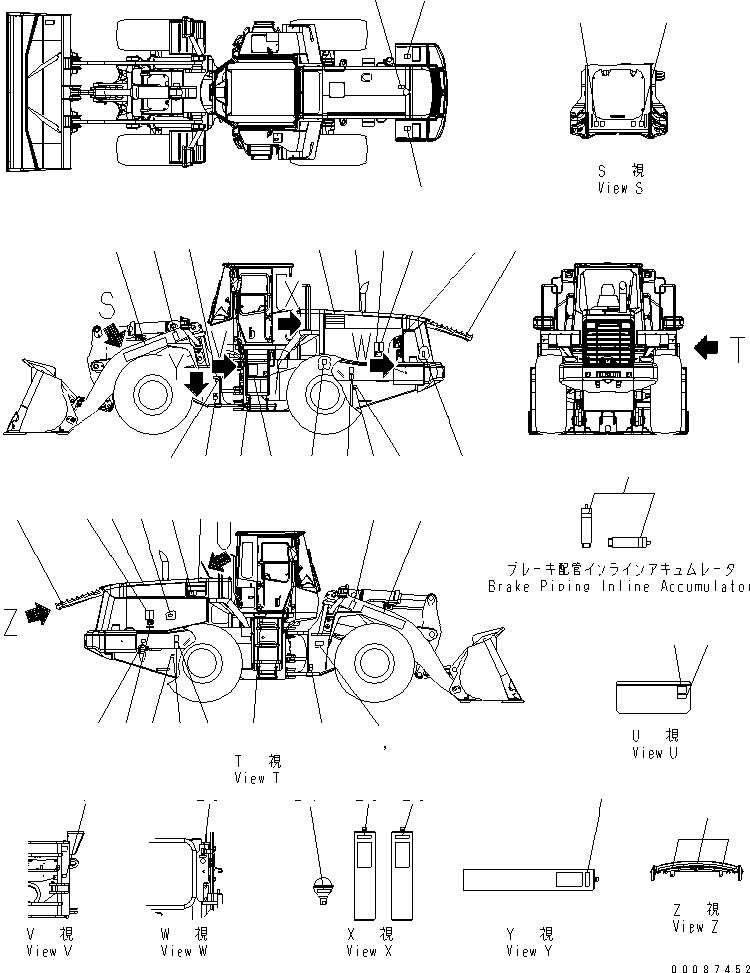 OIL CHART,EMERGENCY BRAKE RELEASE 421-93-33130 KOMATSU