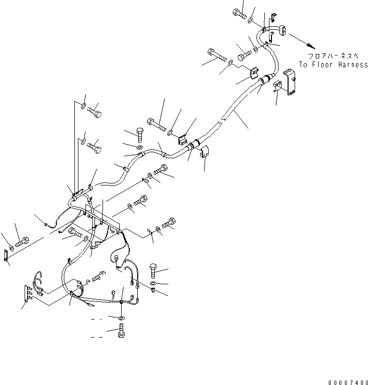 Жгут проводов 41E-06-32112 KOMATSU
