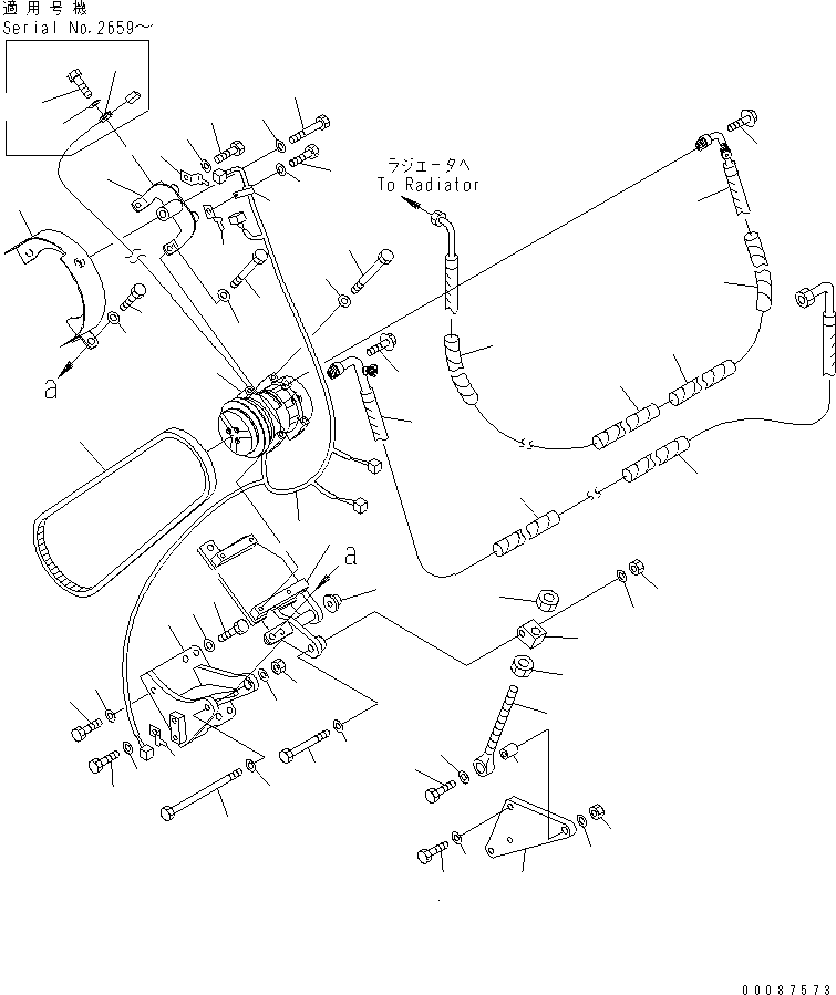 Комплект компрессора 56D-07-21202 KOMATSU