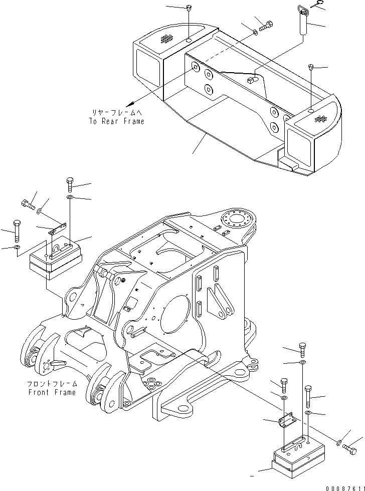Counterweight 41E-46-33710 KOMATSU