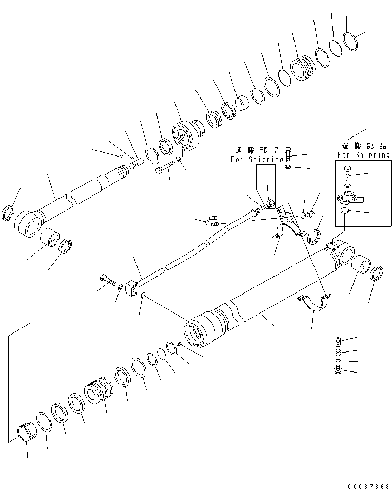 Service Kit, Arm Cylinder 707-99-38820 KOMATSU
