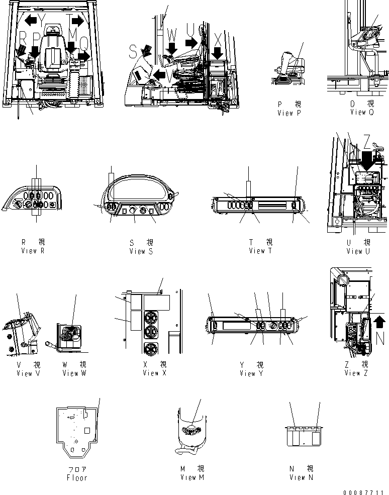 Plate, Operating Pattern For Blade 41E-93-31420 KOMATSU
