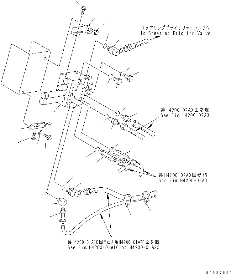 Управляющий клапан (700-83-82002) KOMATSU