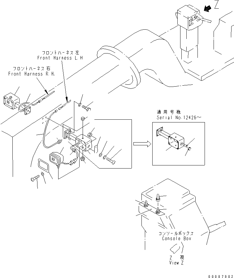 SWITCH,HEAD LAMP 262-06-62350 KOMATSU