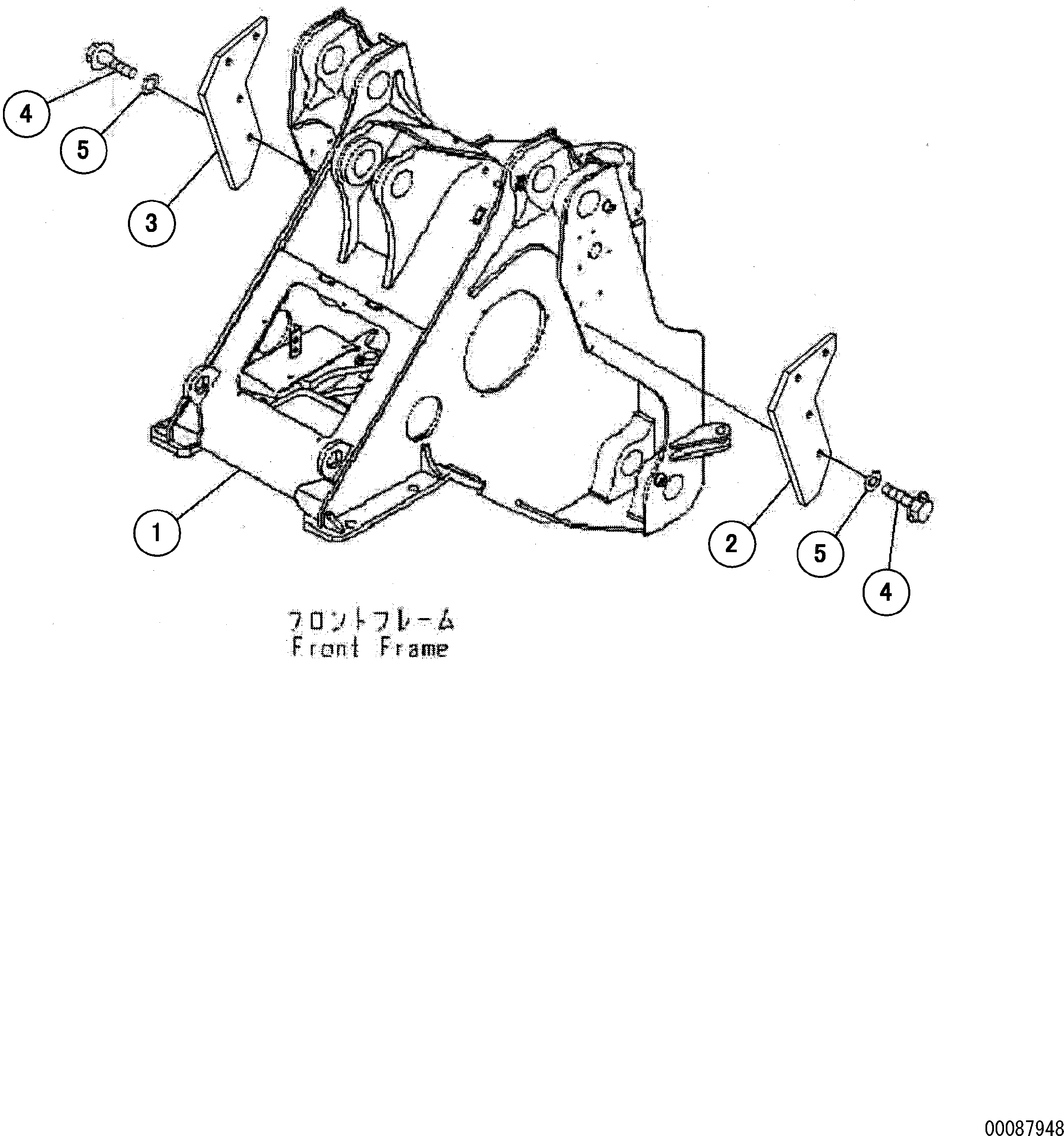 PLATE,L.H. 425-S14-2810 KOMATSU