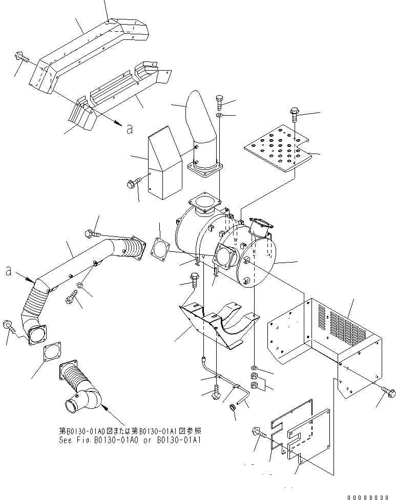 Крышка 56B-02-18110 KOMATSU