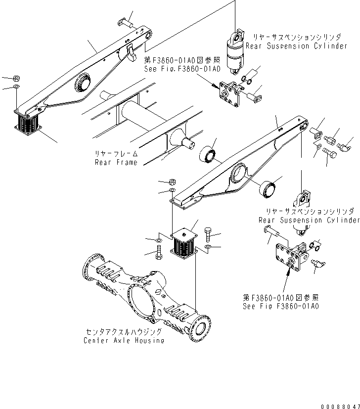 Equalizer Bar, L.H. 56B-86-16751 KOMATSU