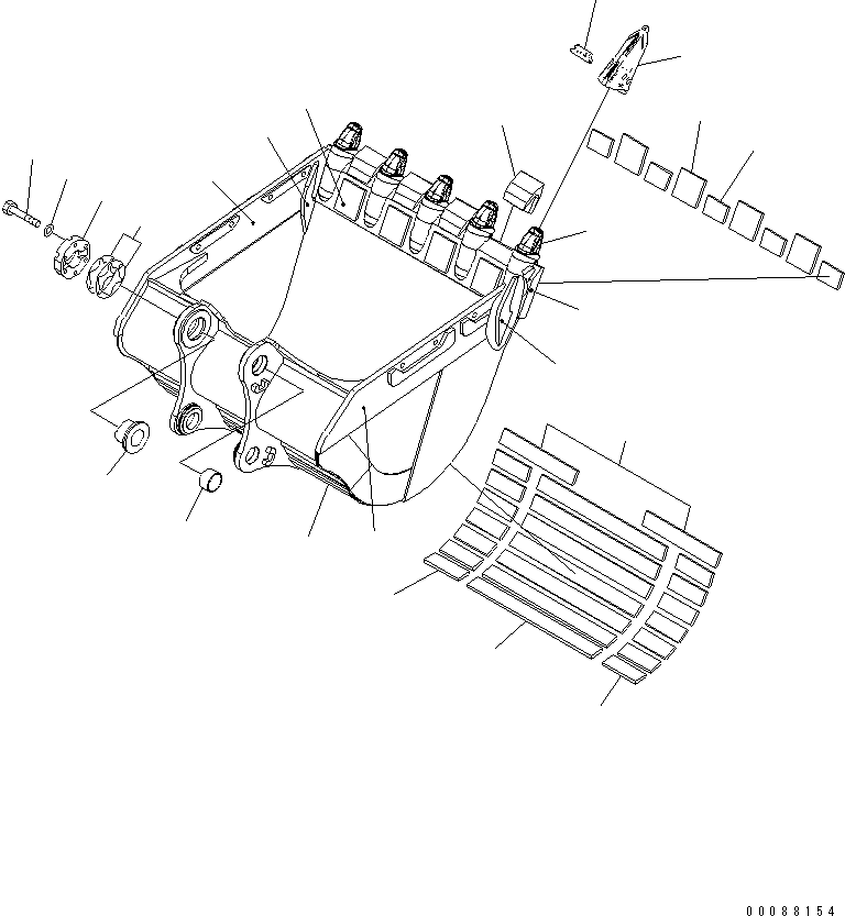 Зуб ковша 21M-939-2280 KOMATSU