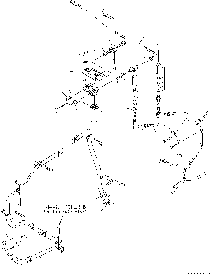 Шланг с торцевым уплотнением 02763-00657 KOMATSU