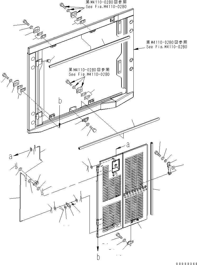 Дверь левая 427-54-26641 KOMATSU