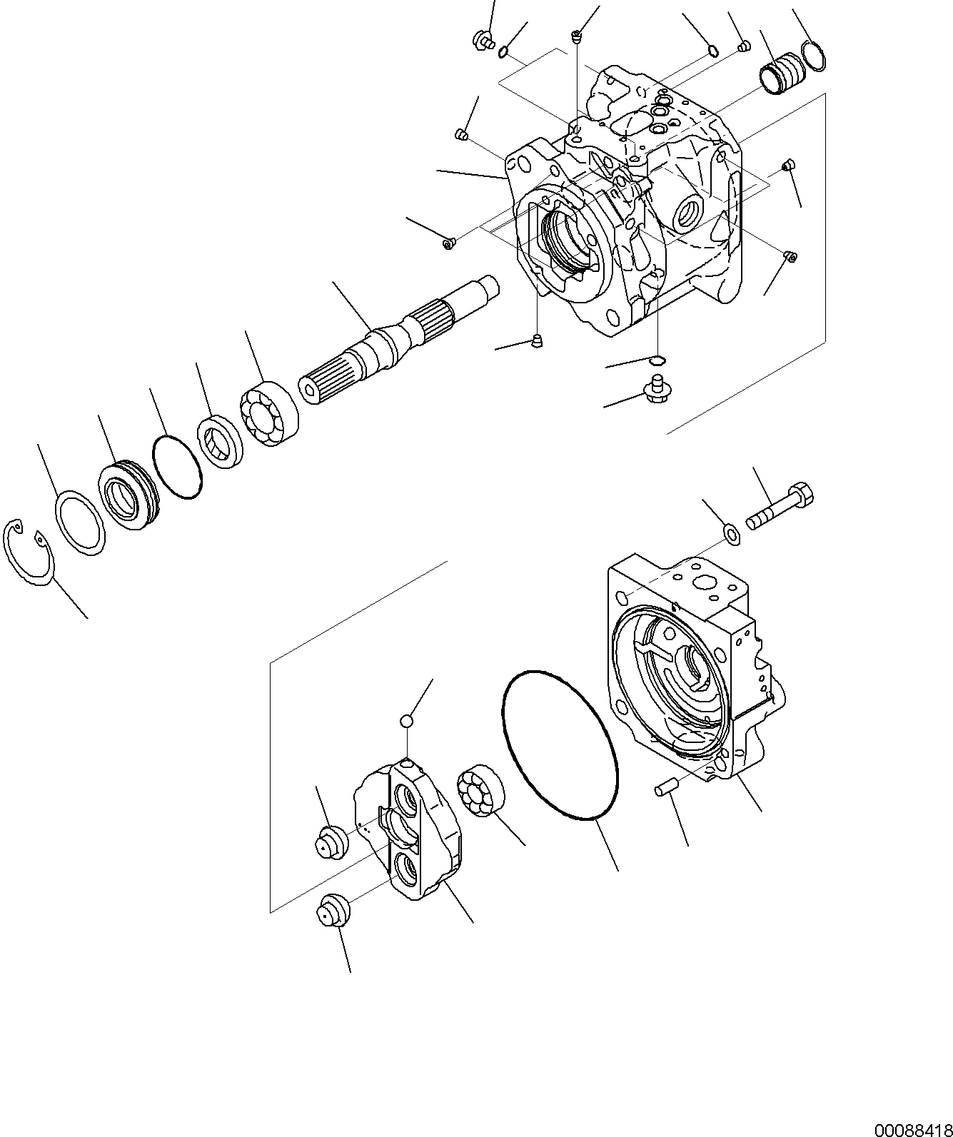 HYDRAULIC PUMP, ASSEMBLY 708-1U-00161 KOMATSU