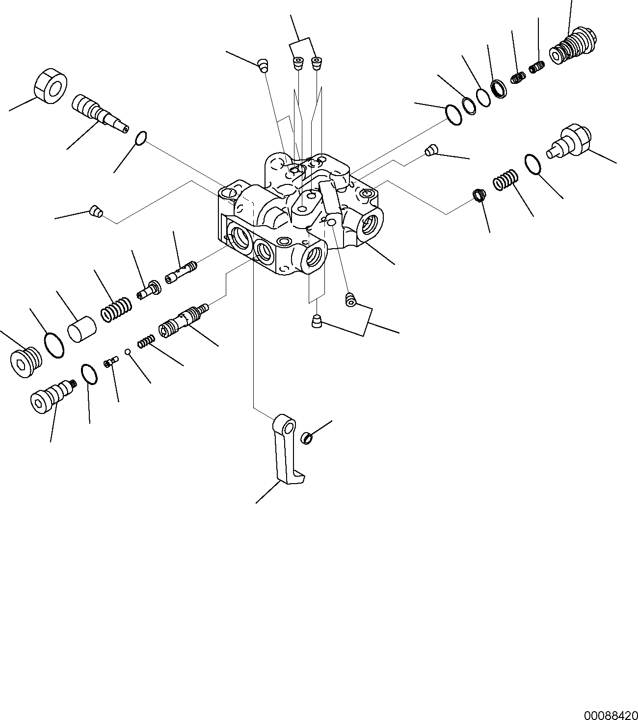 VALVE, ASSEMBLY (\7\ 708-1U-03332) KOMATSU