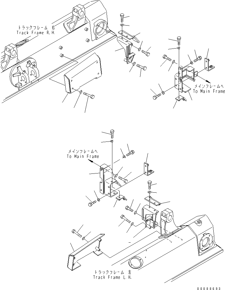 Крышка левая 134-62-67490 KOMATSU