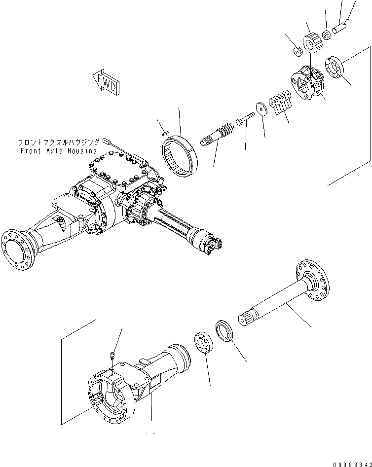 Бортовой редуктор в сборе 417-22-32030 KOMATSU