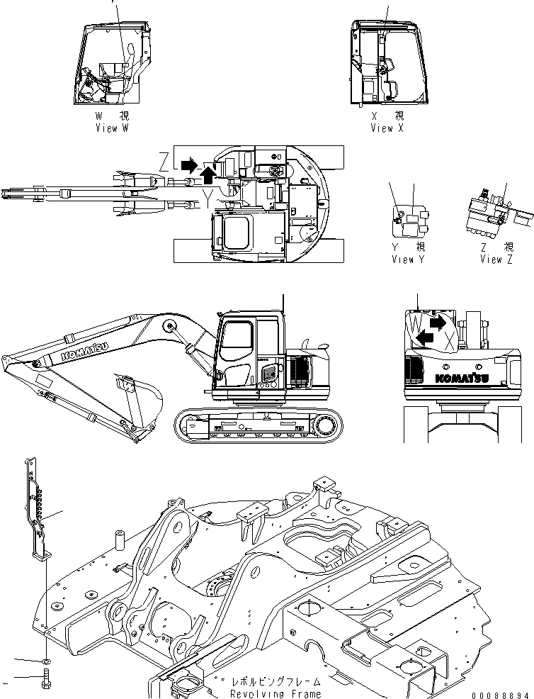PLATE,OPERATING PATTERN 22B-00-21580 KOMATSU