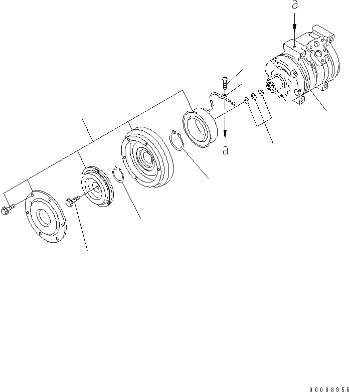 Компрессор в сборе ND447220-4781 KOMATSU