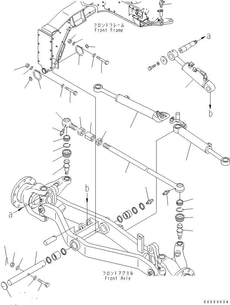 CYLINDER GROUP,LEANING (707-00-X7G70) KOMATSU
