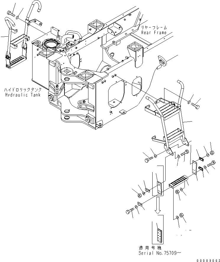 Лестница \0\418-54-45583 KOMATSU