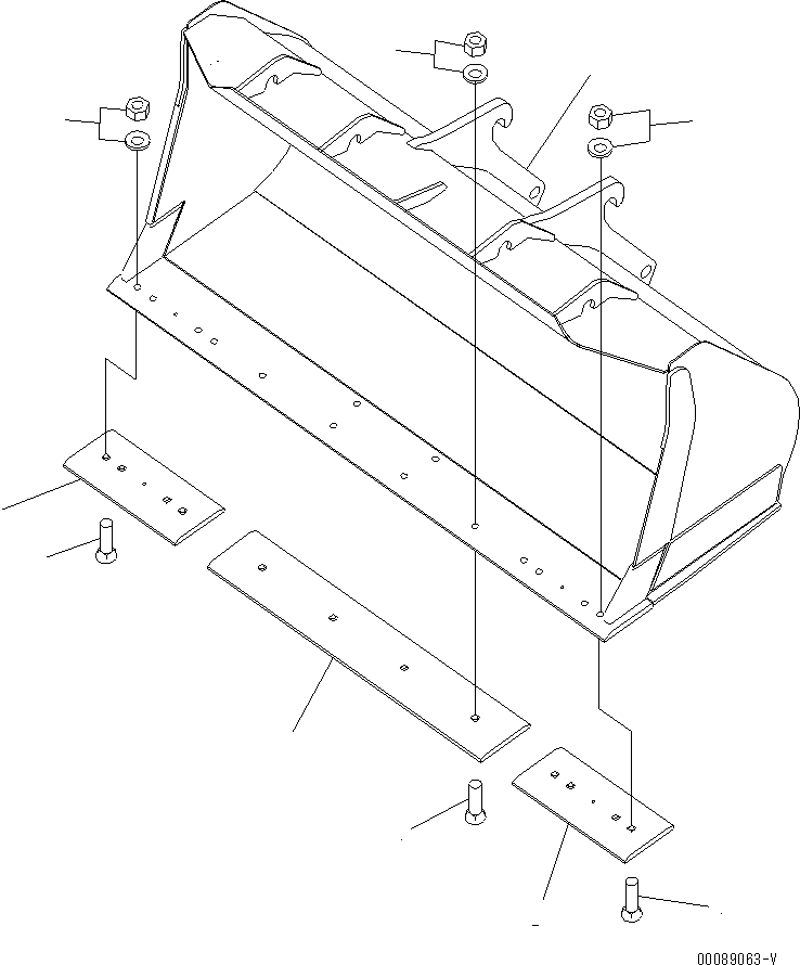 Bucket Assembly 418-71-H2220 KOMATSU