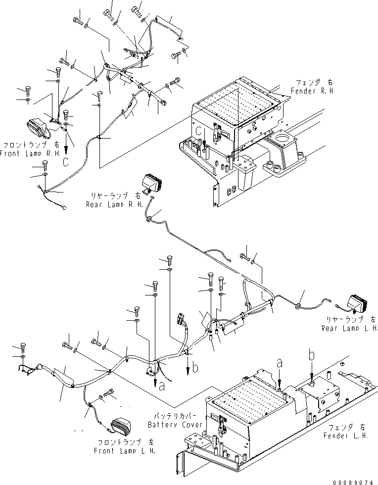 Жгут проводов 198-06-74140 KOMATSU