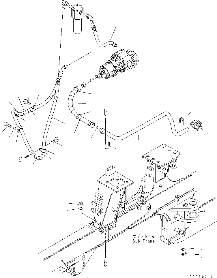 Шланг с торцевым уплотнением 02767-00525 KOMATSU