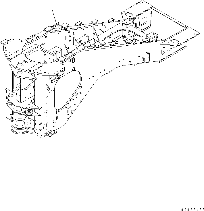 REAR FRAME,REAR 42C-Z89-4320 KOMATSU