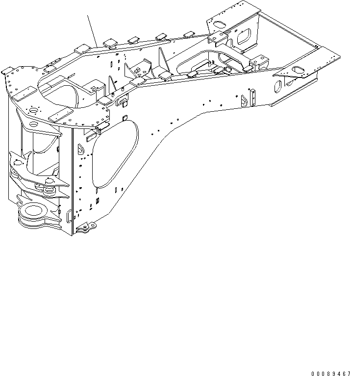 Задняя рама 42C-Z89-4650 KOMATSU