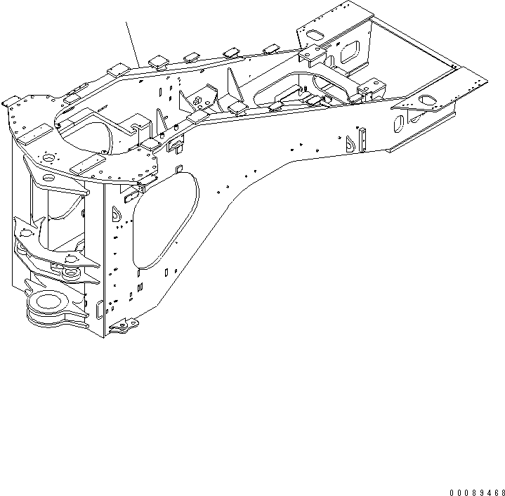 Задняя рама 42C-Z89-4640 KOMATSU