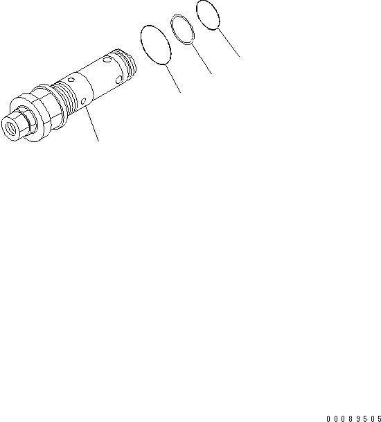 VALVE ASS'Y,RELIEF (38 KG/CM2) 709-90-53801 KOMATSU