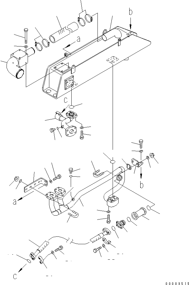 Шланг фланцевого типа 07296-010A6 KOMATSU