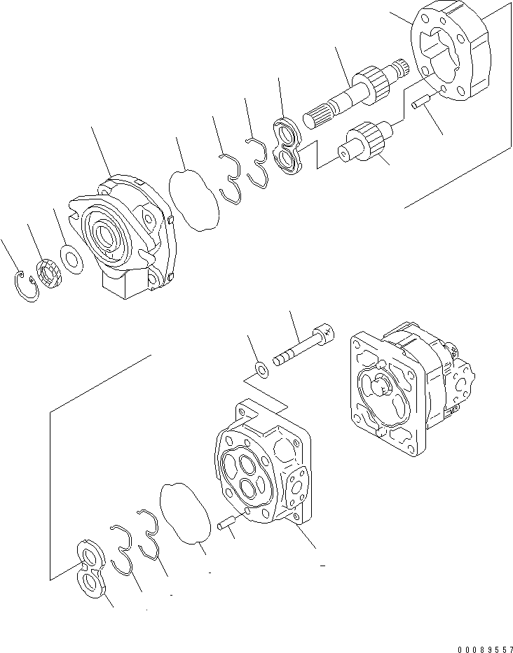 PUMP ASS'Y,(SAR71) 705-51-36770 KOMATSU