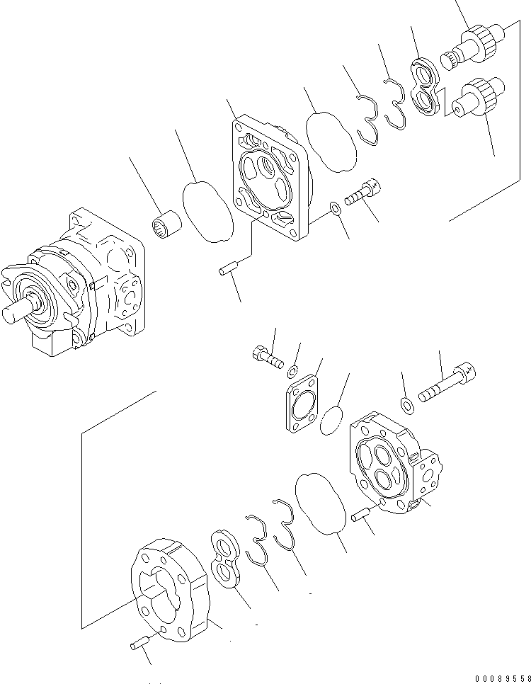 PUMP ASS'Y,(SAR63) 705-12-36540 KOMATSU