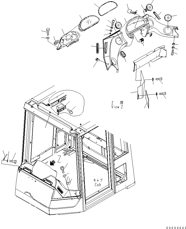 Cover, Rework 426-879-3430 KOMATSU