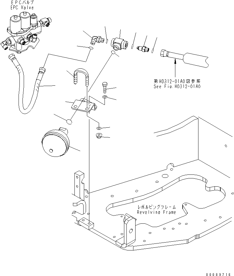 Клапан в сборе 22F-60-31910 KOMATSU