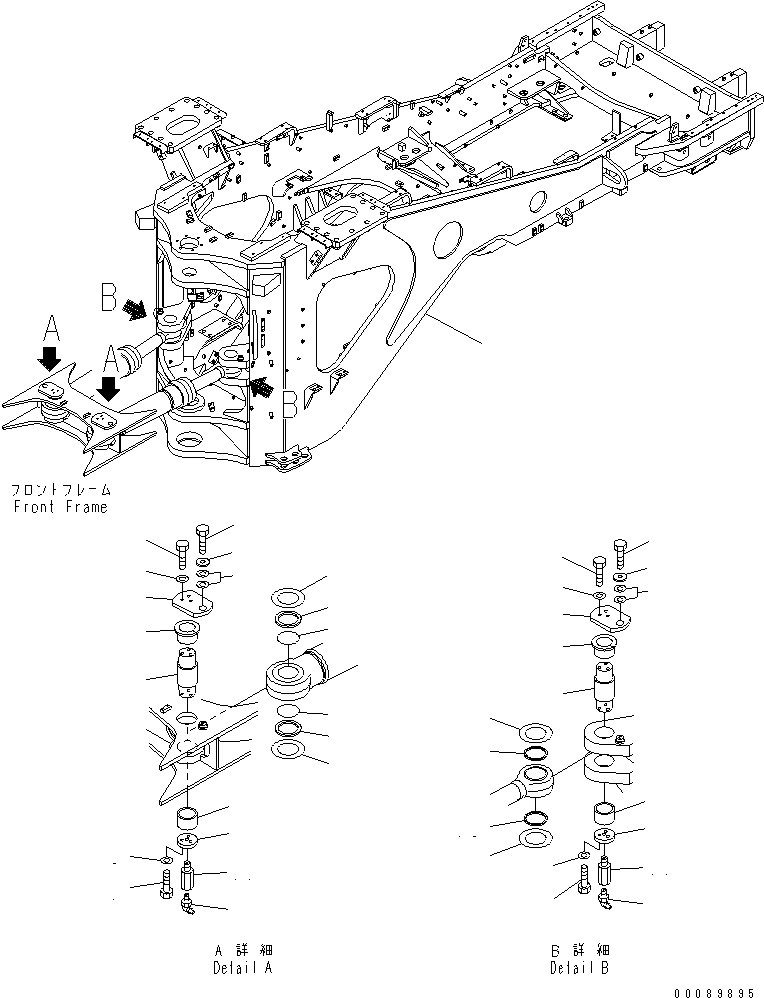 Задняя рама 427-Z85-2194 KOMATSU