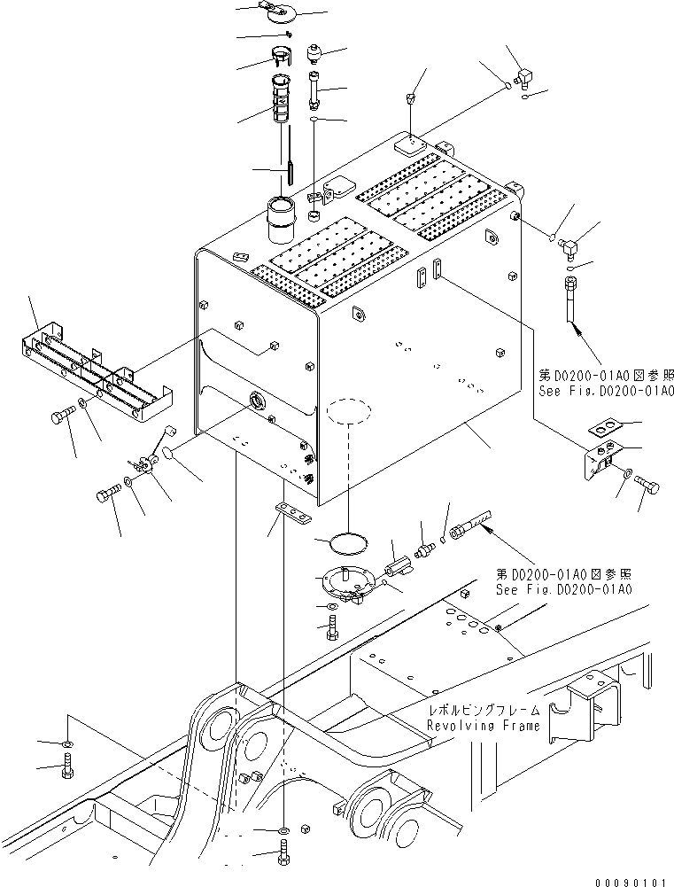 Бак 209-04-41810 KOMATSU