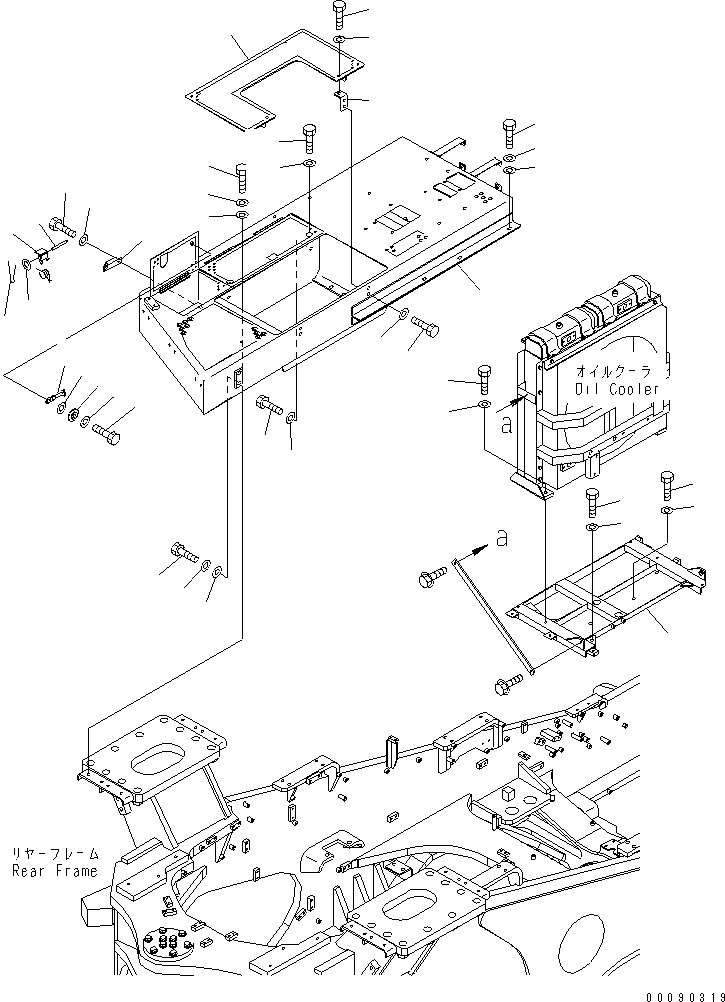 FLOOR FRAME,R.H. 427-S05-5411 KOMATSU