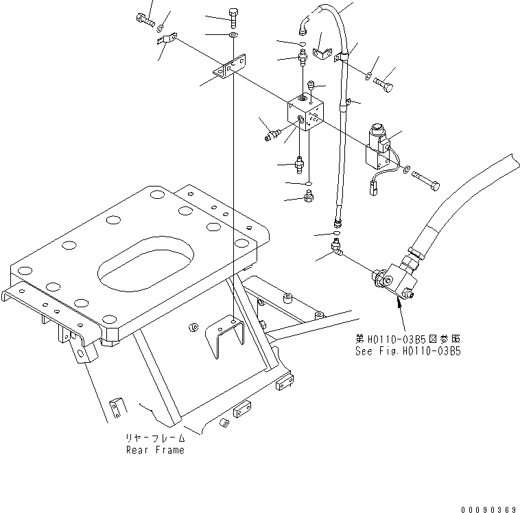 Шланг с торцевым уплотнением 02763-00211 KOMATSU