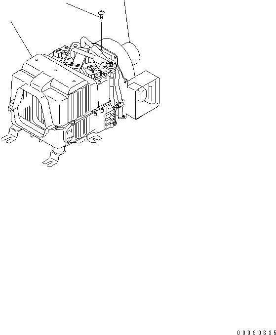 AIR CONDITIONER,(SEE FIG.K4200-62C1) (ND448800-5811) KOMATSU