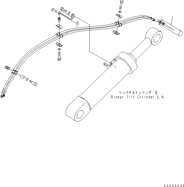 Цилиндр в сборе (\0\175-63-02080) KOMATSU