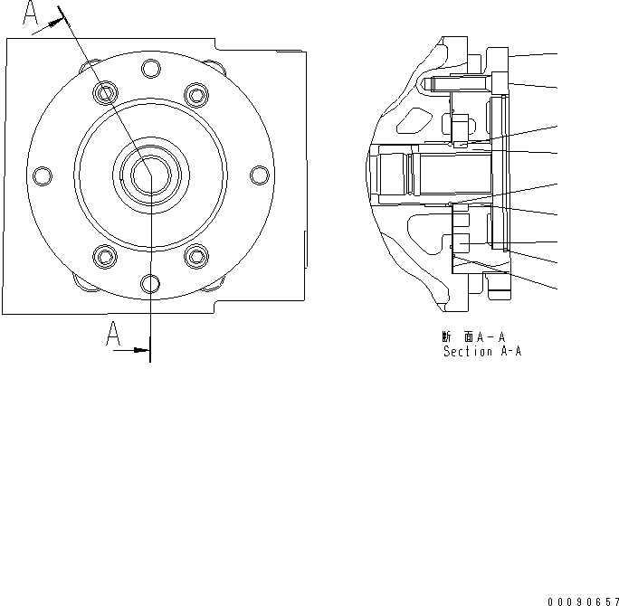 Уплотнительное кольцо круглого сечения UC1303045006 KOMATSU