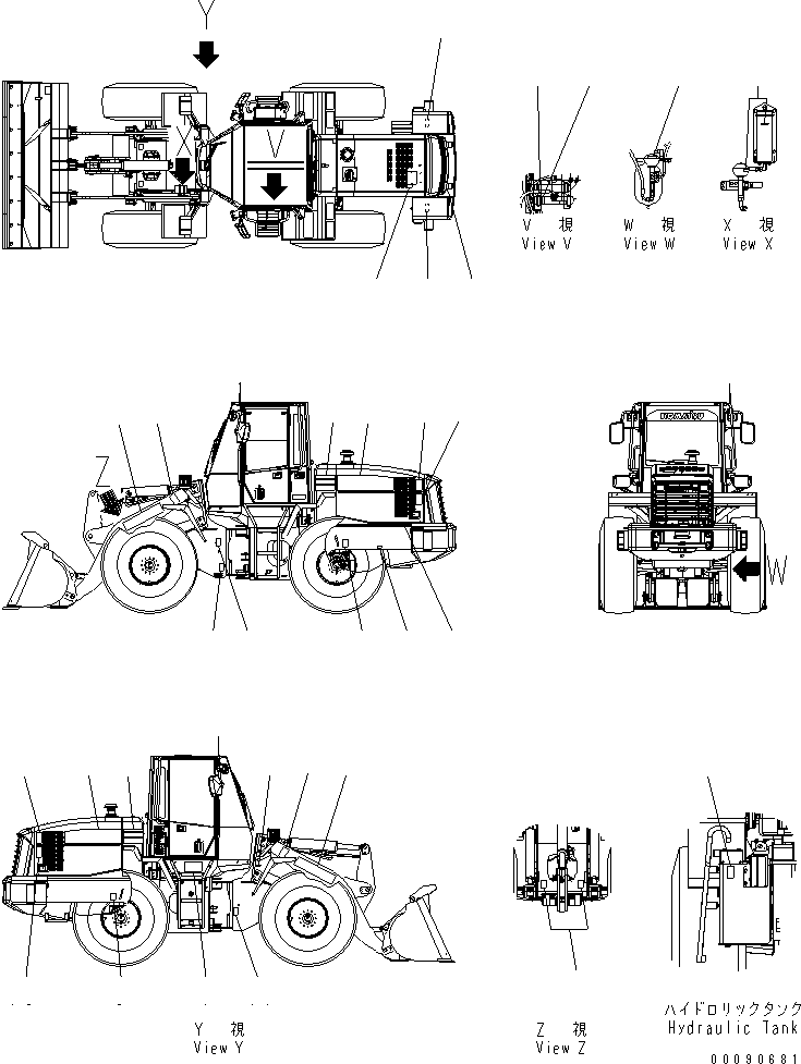 Табличка с логотипом Komatsu 09690-A0800 KOMATSU