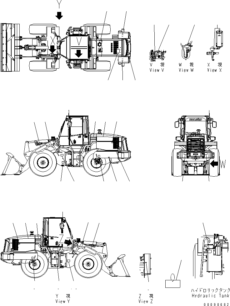 Табличка смазки 417-93-22232 KOMATSU
