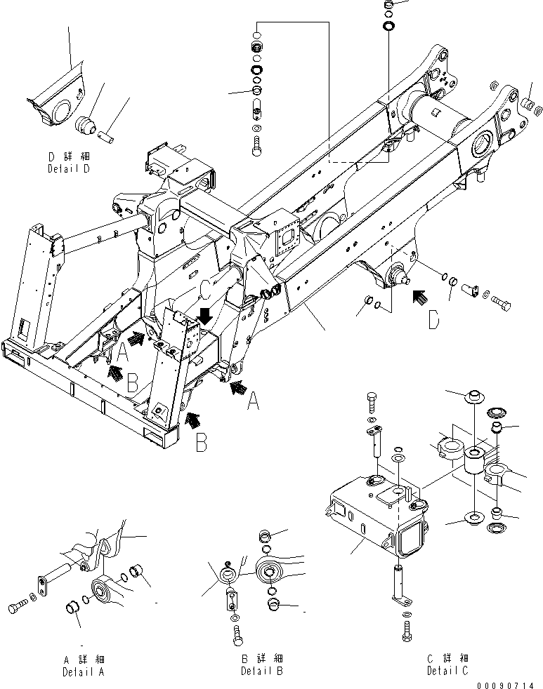 Рама (подузел) 561-46-84260 KOMATSU