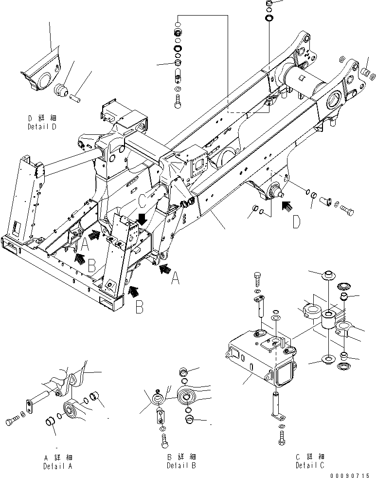 FRAME SUB ASS'Y 561-46-84270 KOMATSU
