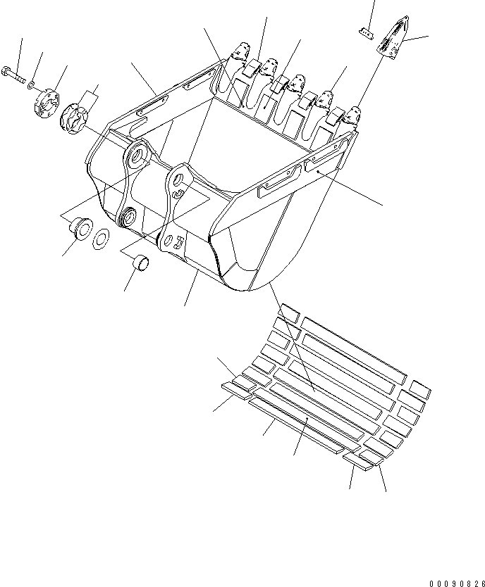 Пластина сварная 21M-939-2780 KOMATSU