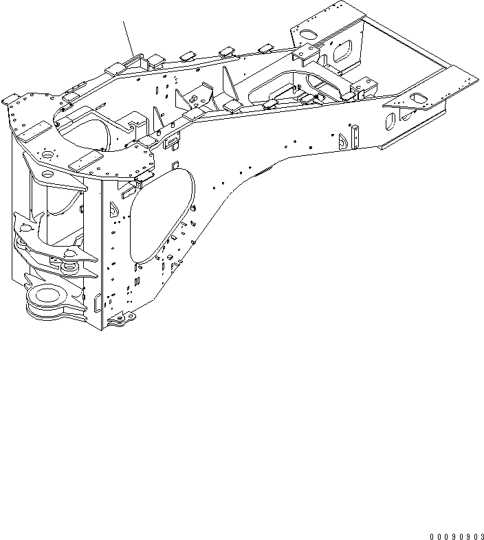 Задняя рама 42C-Z89-4740 KOMATSU