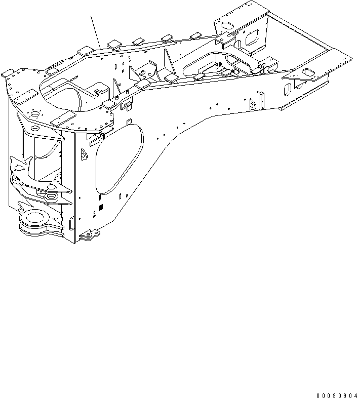 Задняя рама 42C-Z89-4770 KOMATSU